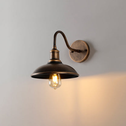 Outdoor Wall Light with Gold Metal Finish