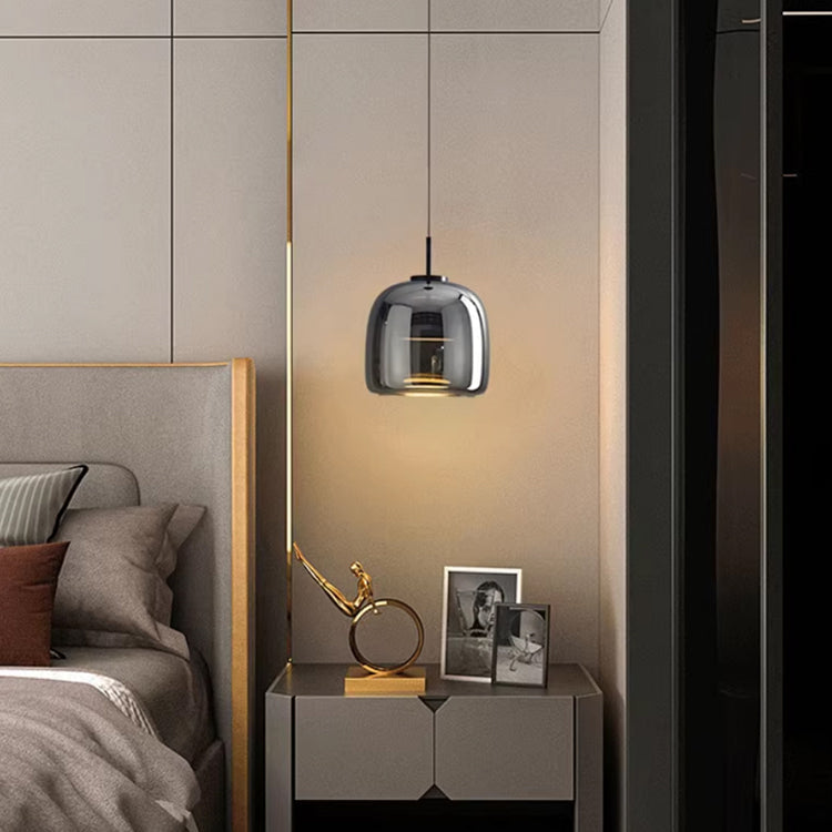 Black Glass Pendant Light
